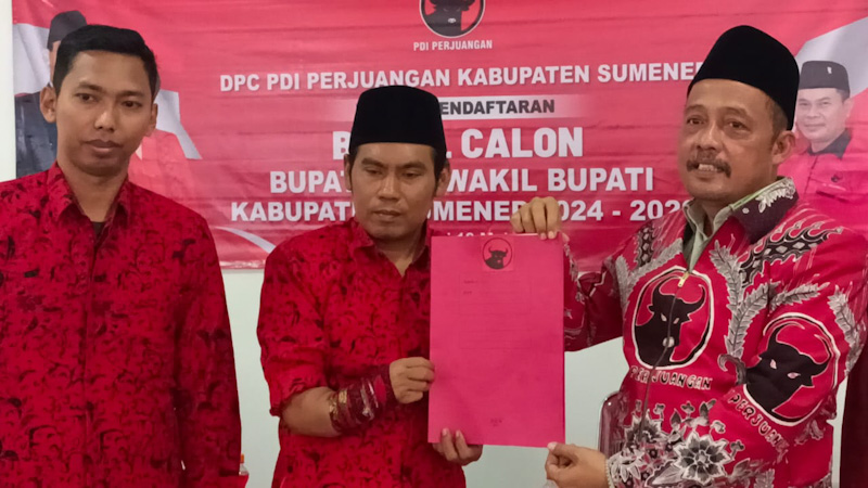 Pertama dari Kalangan Kepala Desa, Syamsul Arifin Daftar Bacawabup di PDI&nbsp;Perjuangan
