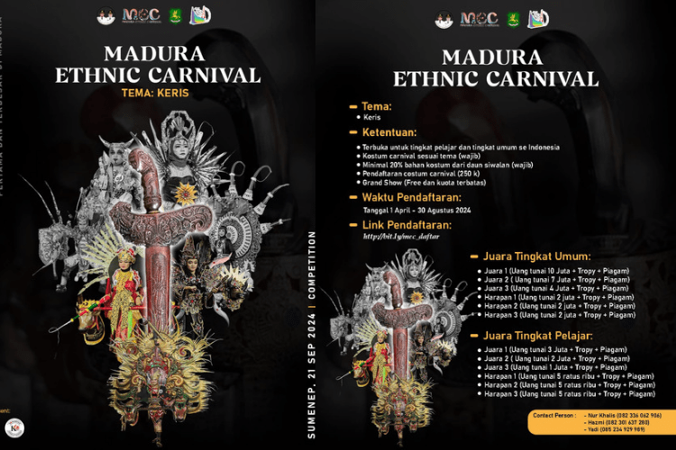 Catat Tanggalnya, Madura Ethnic Carnival Bakal Digelar September&nbsp;2024