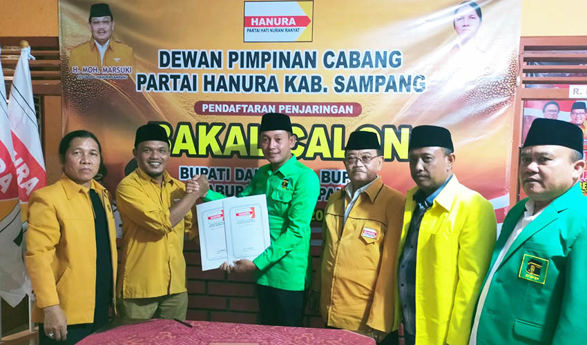 H Mamak dan H Ab Kembali Mendaftar di Penjaringan Bakal Calon Pilkada 2024 di Partai&nbsp;Hanura