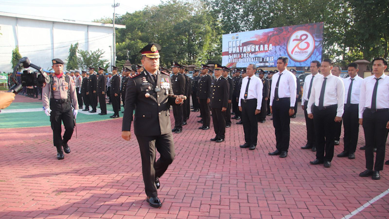 Hari Bhayangkara ke-78: Kapolres Sumenep Ajak Seluruh Personel Tingkatkan Profesionalisme