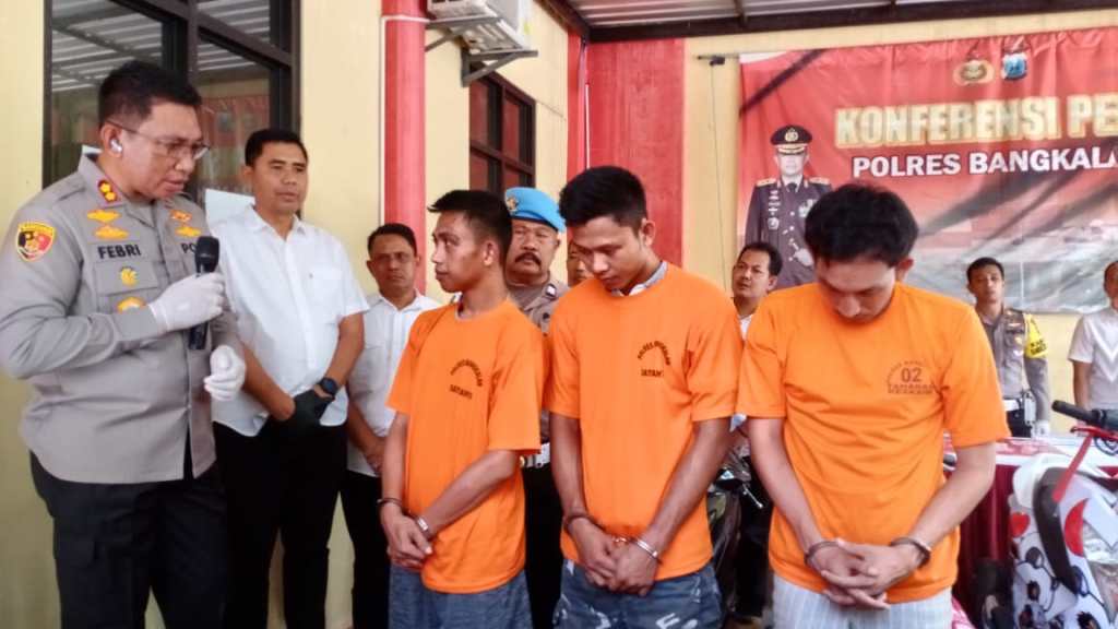 Polisi Bekuk 3 Maling Motor Asal Lampung yang Sering Beroperasi di UTM Bangkalan